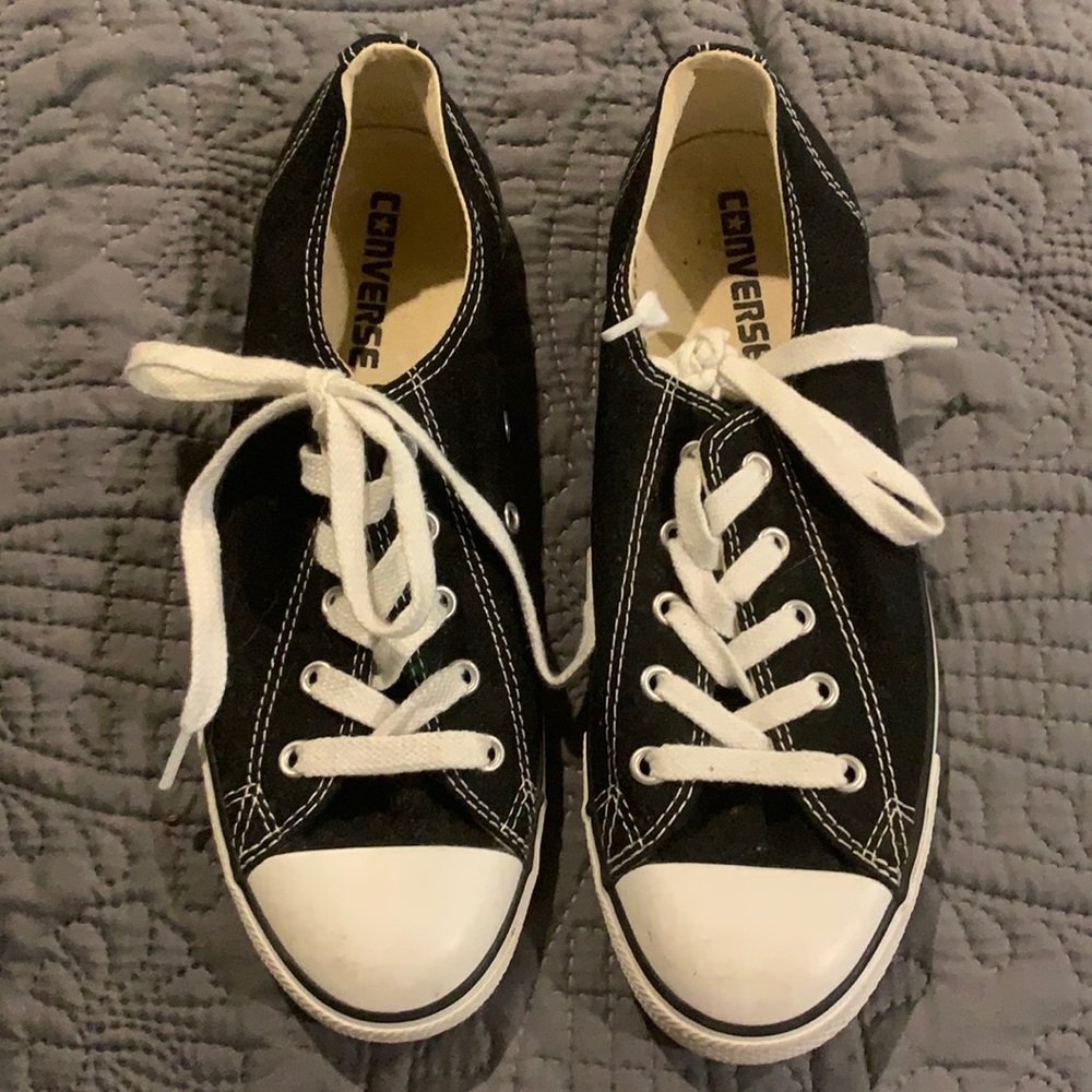 Converse low profile black women 8